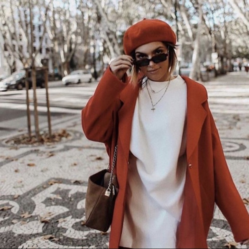 ✨B1G1 | Boutique Orange Beret - Picture 2 of 10